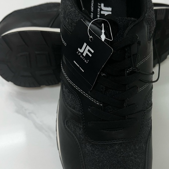 JF J.FERRAR MOTTO MENS SNEAKERS BLACK,12 MED - Picture 8 of 9